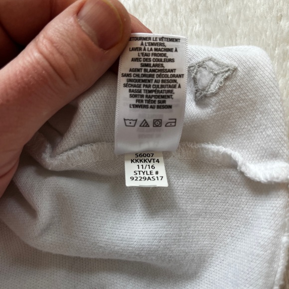 Prince & Fox White Contrast Trim Pocket T-Shirt Mens L - Picture 9 of 9